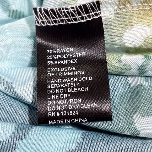 Calessa Butterfly Burnout Textured Tunic Top Shirt Womens Size 2X Boho Artsy - Picture 7 of 7